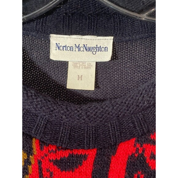 Vintage 80s Sweater 1980s Floral Oversized Boho Hipster Retro Autumn Size Large - Picture 6 of 6